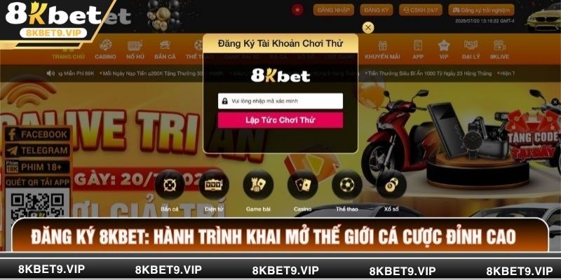Đăng Ký 8KBET: Hành Trình Khai Mở Thế Giới Cá Cược Đỉnh Cao