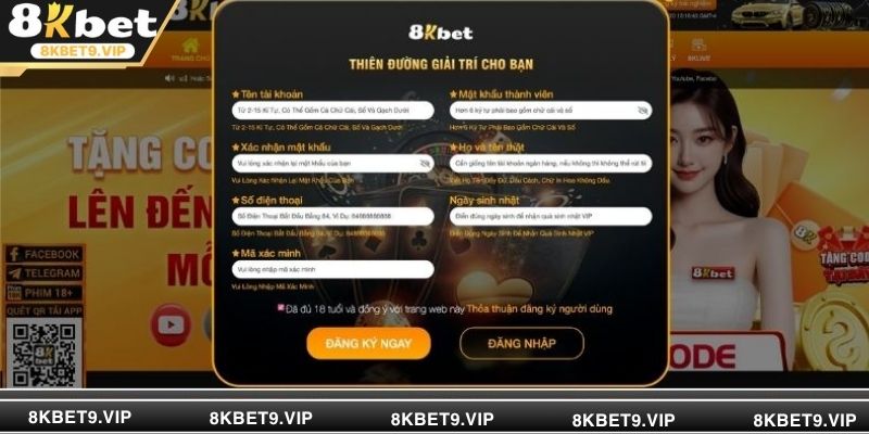 Đăng ký 8KBET – Nơi khởi đầu hành trình thăng hoa của mọi cược thủ