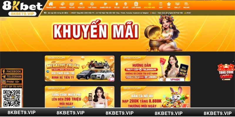 Giới thiệu về 8KBET khuyến mãi hấp dẫn – Trao tay cơ hội, nhân đôi niềm vui