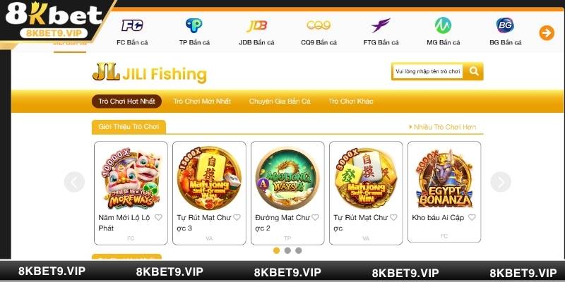 Tính năng nổi bật trong game bắn cá 8KBET